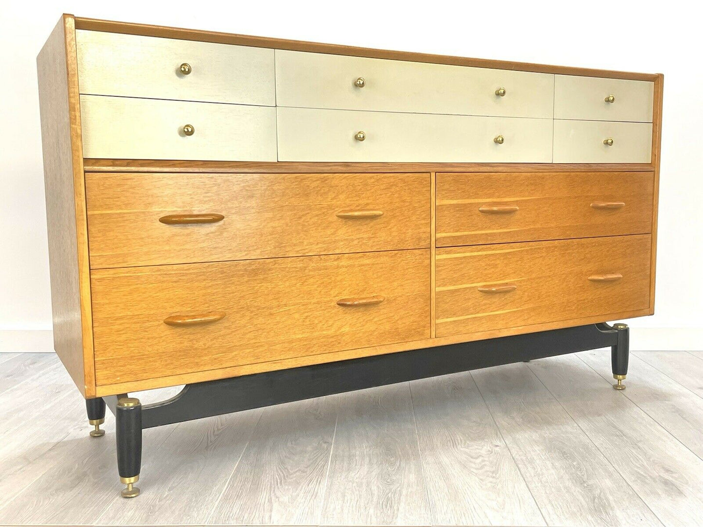 G Plan / E Gomme, MCM White China Sideboard / Chest of Drawers