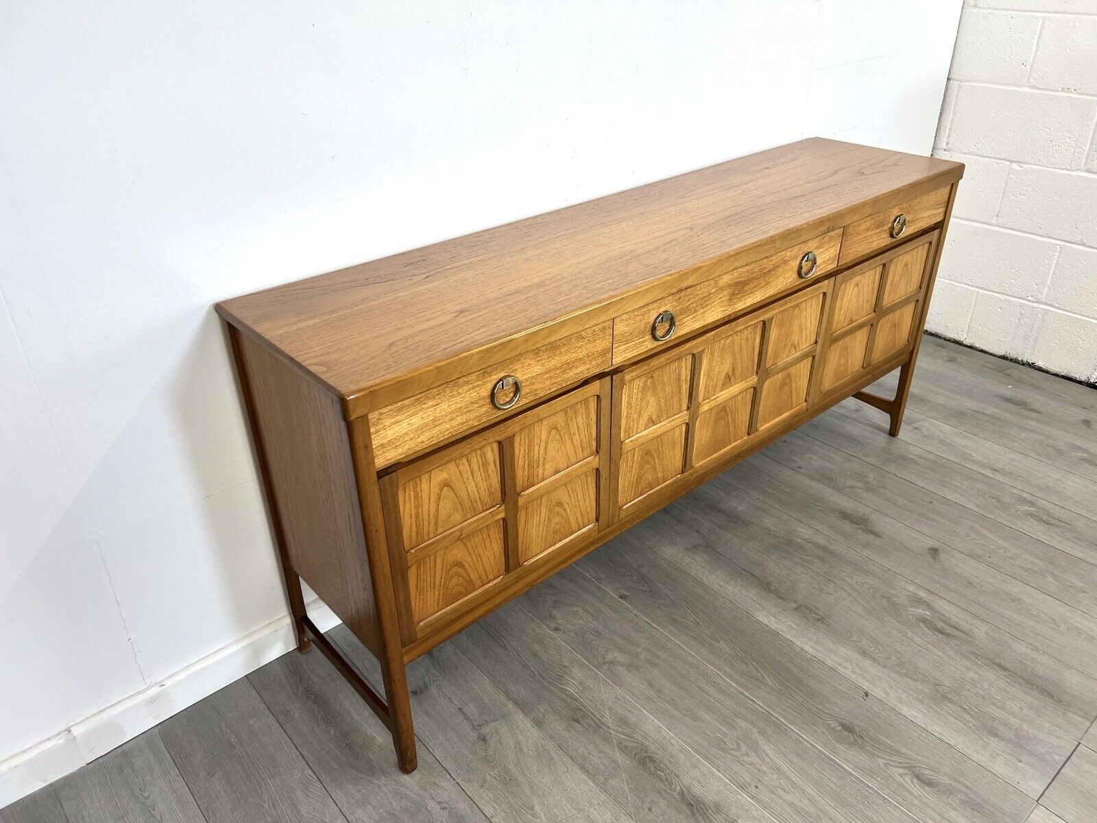 Nathan Squares, Teak Mid Century Sideboard