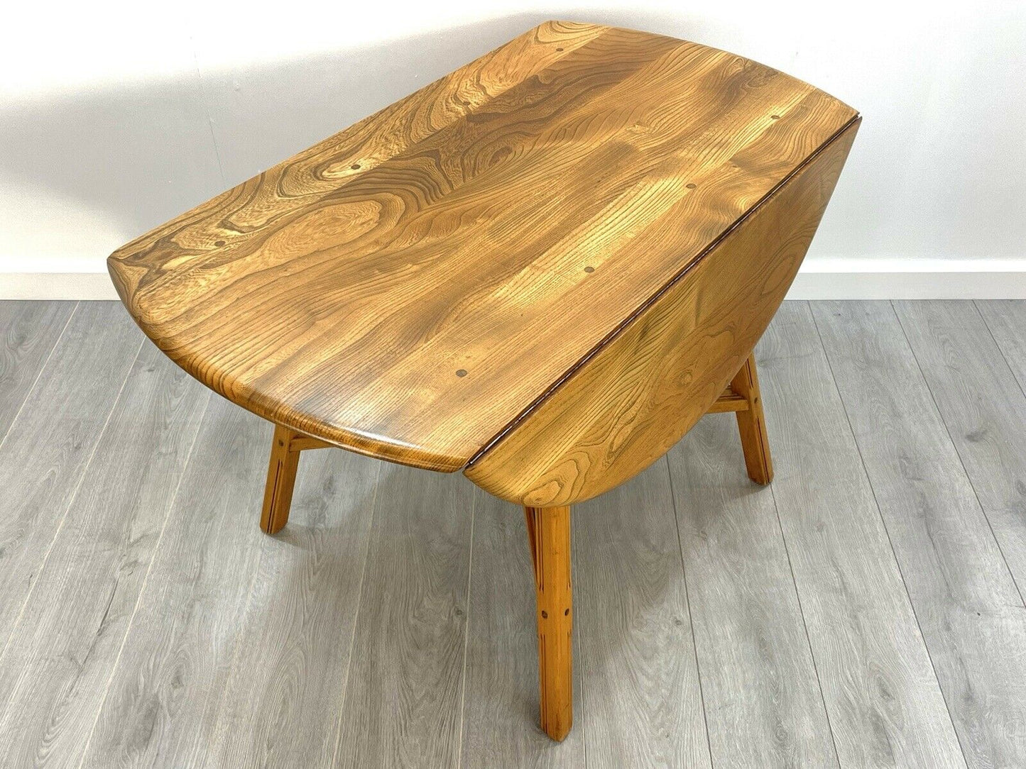 Ercol Model 377, Vintage Elm Drop Leaf Dining Table