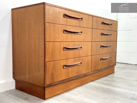 G Plan Fresco, Mid Century Bank Of 8 Drawers / Chest Of Drawers