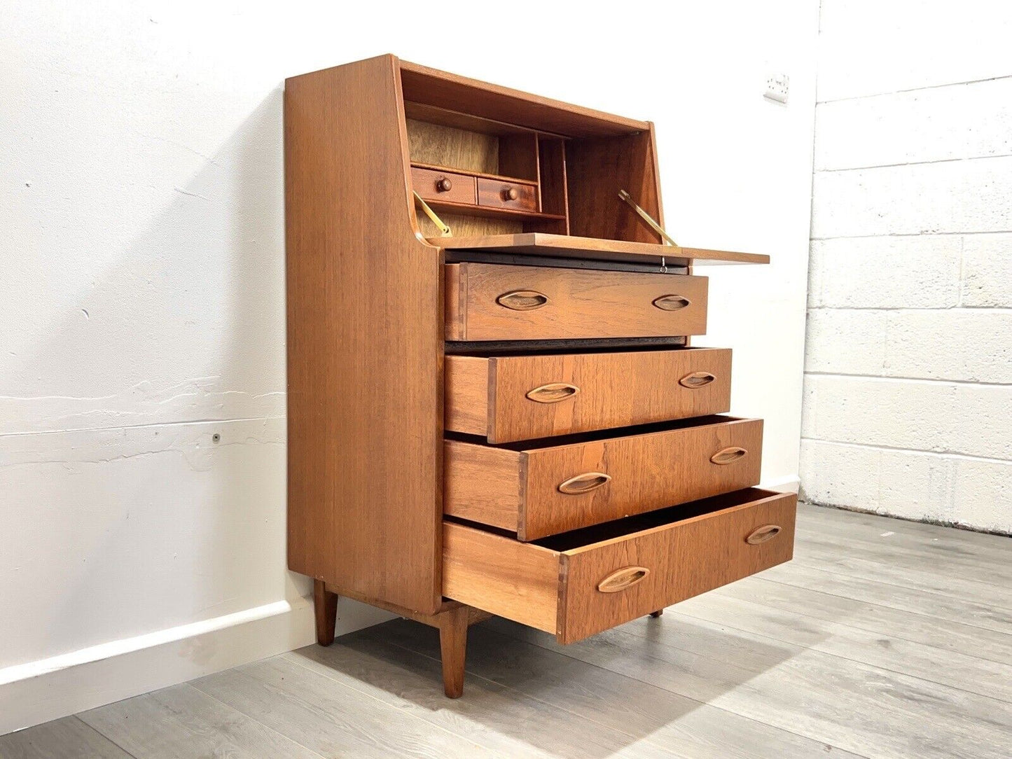 Jentique, Mid Century Teak Bureau