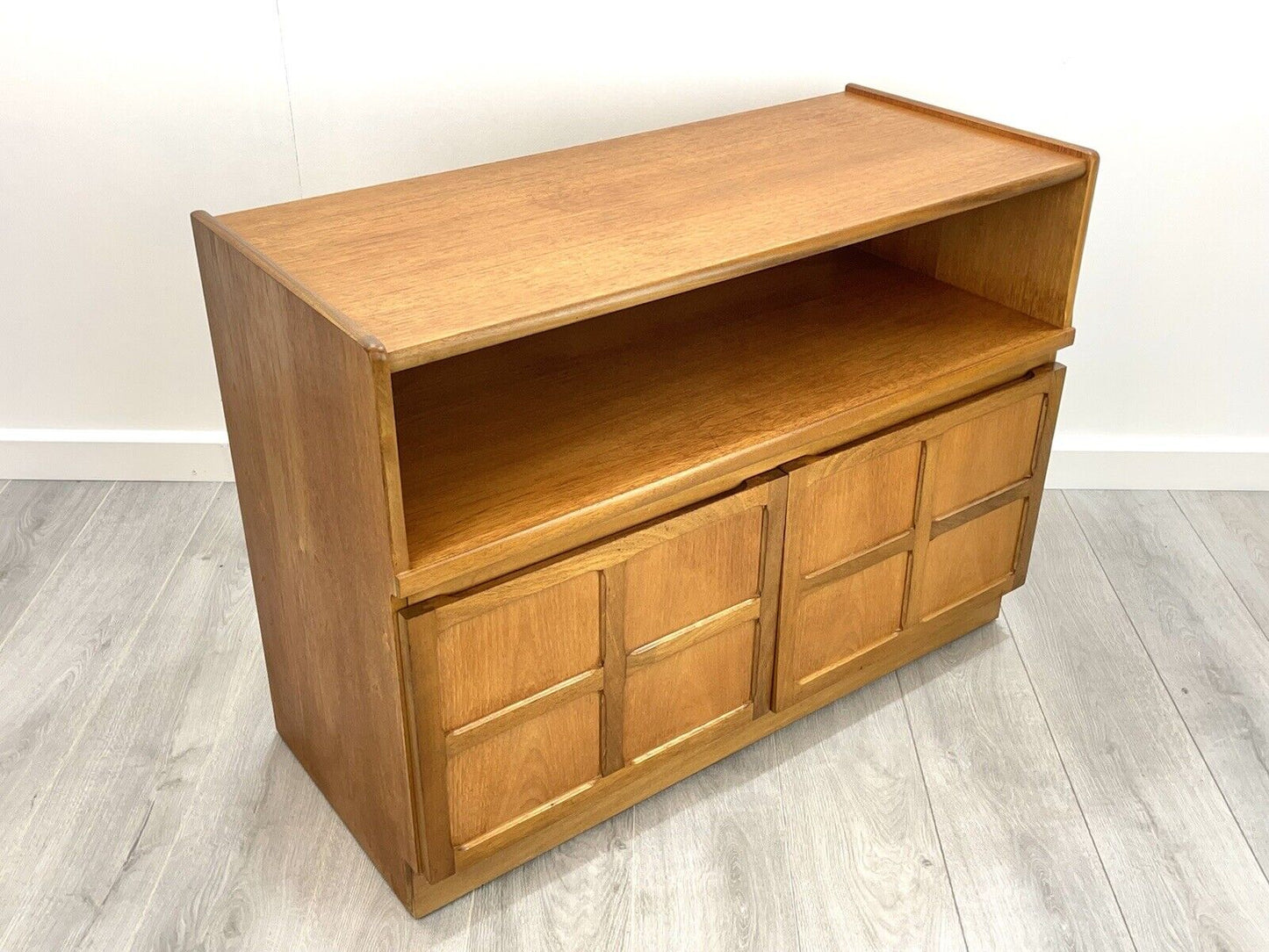 Nathan / Parker Knoll Squares, Mid Century Teak Compact Sideboard / Cupboard