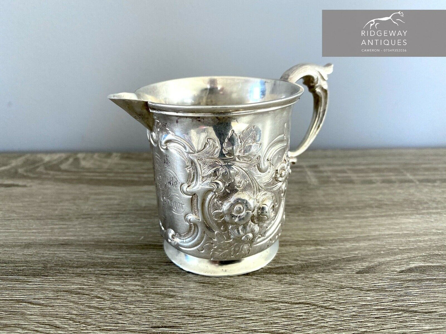 Adpated Silver Cream Jug By H J Lias & Son, London 1861