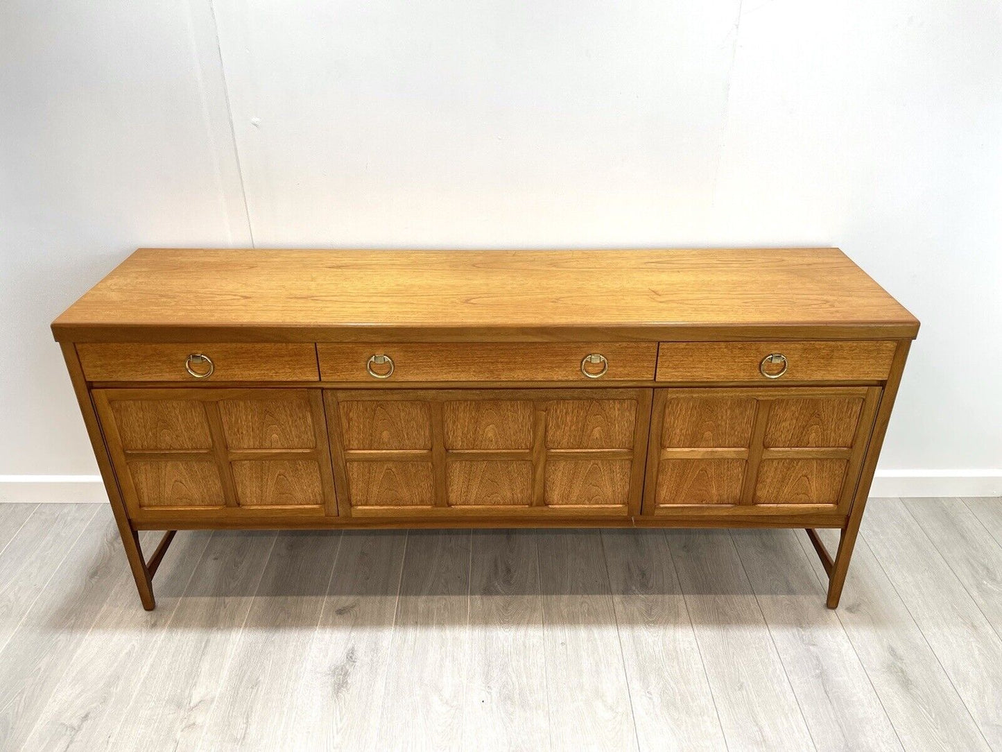 Nathan Squares, Teak Mid Century Sideboard