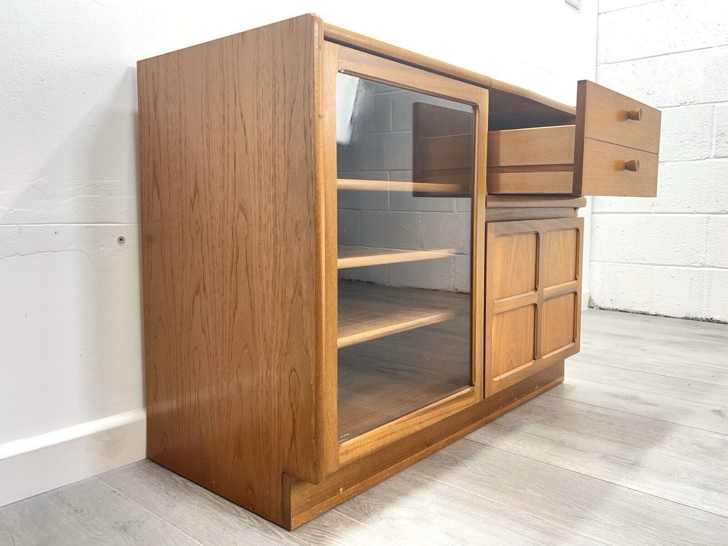 Nathan Squares, Mid Century Teak Hi-Fi Cabinet