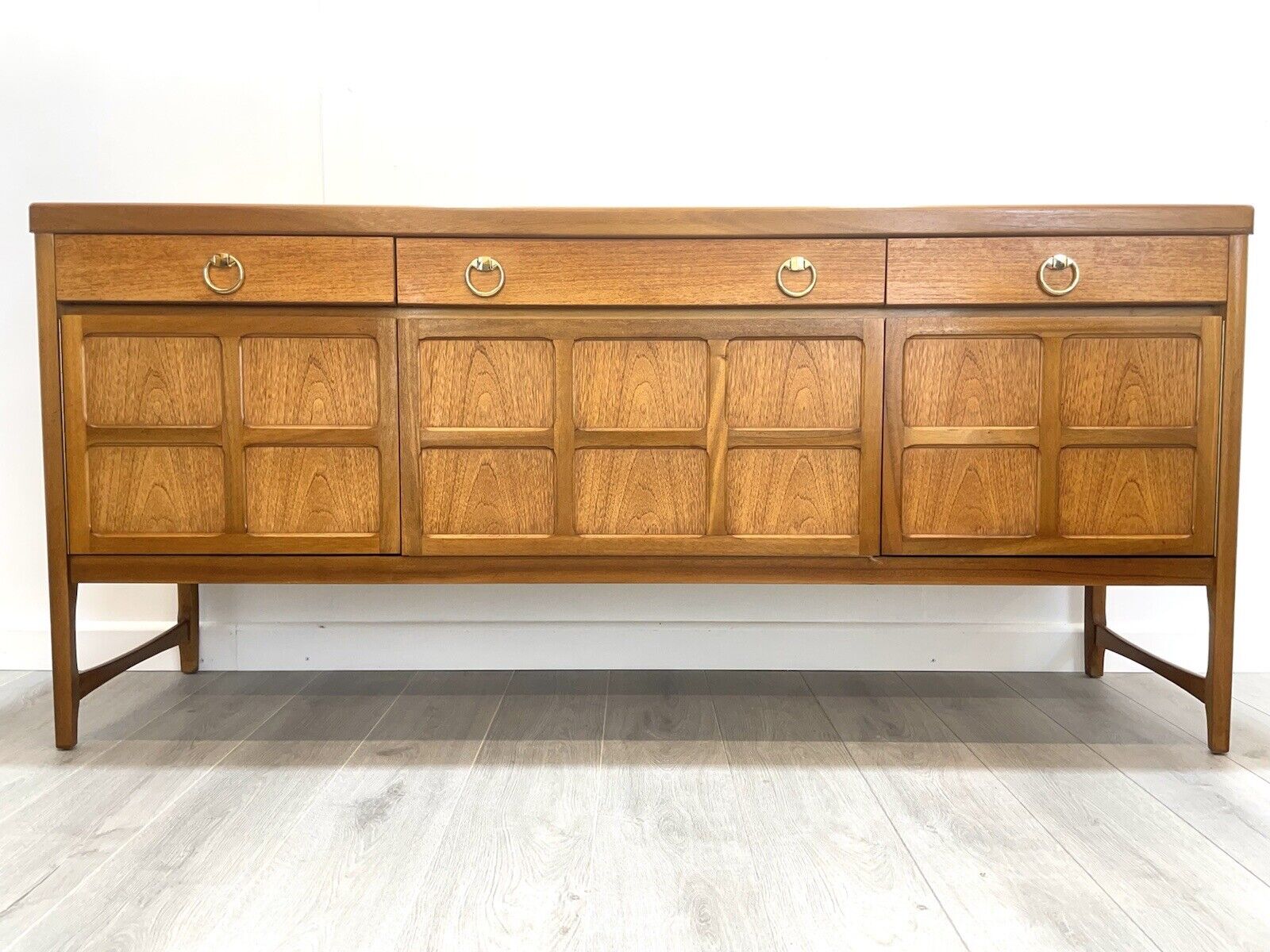 Nathan Squares, Teak Mid Century Sideboard