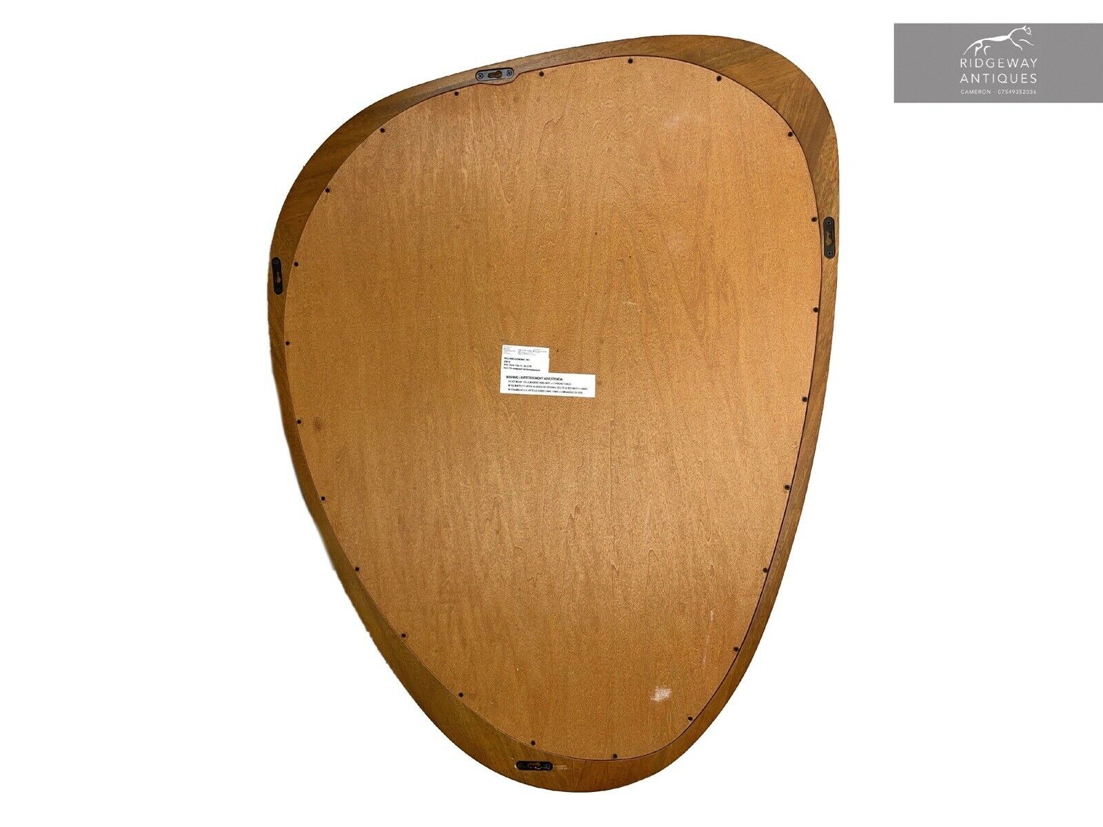 West Elm, Mid Century Acacia Framed Asymmetrical Wall Mirror