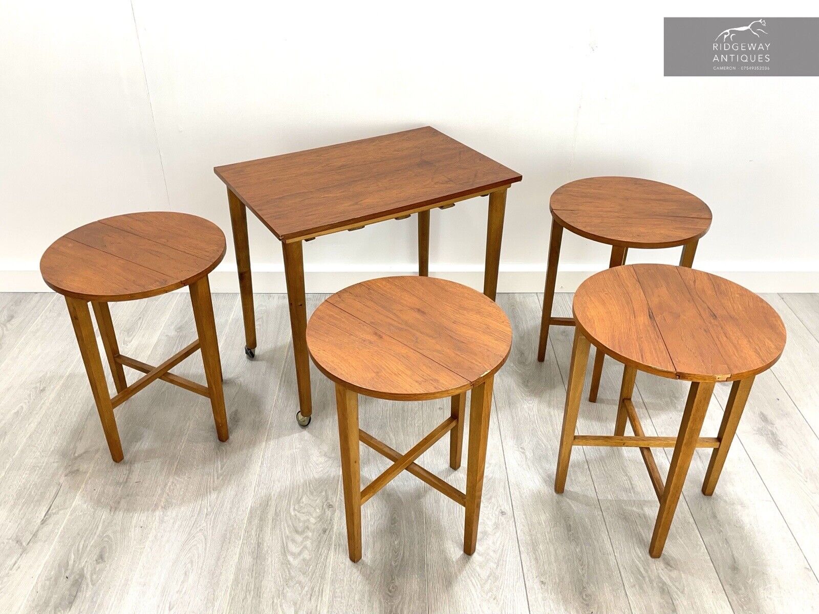 Poul Hundevad, Mid Century, Nesting Folding Tables