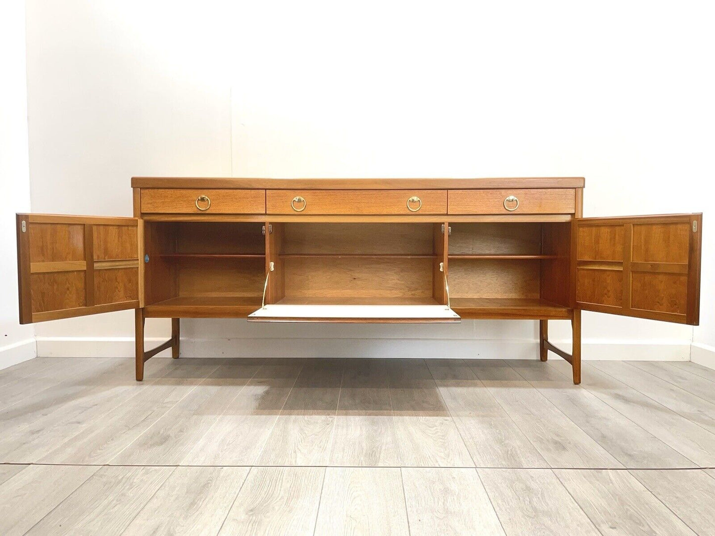 Nathan Squares, Teak Mid Century Sideboard