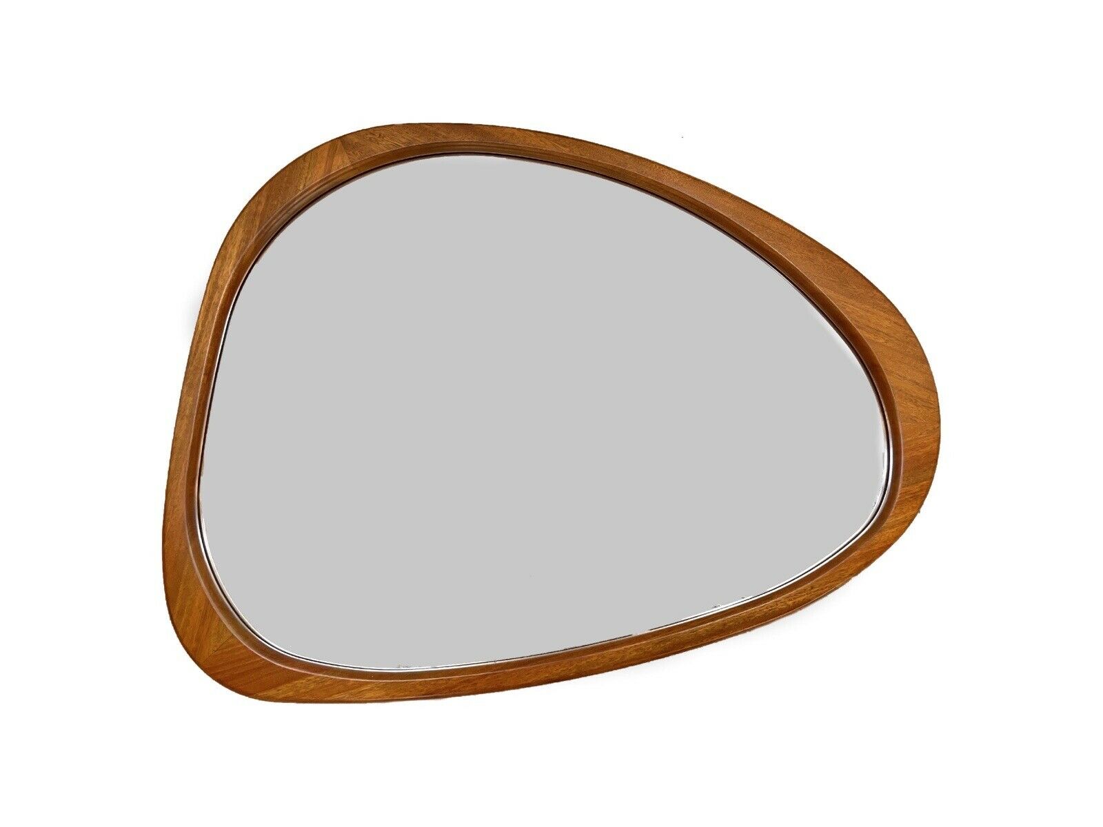 West Elm, Mid Century Acacia Framed Asymmetrical Wall Mirror