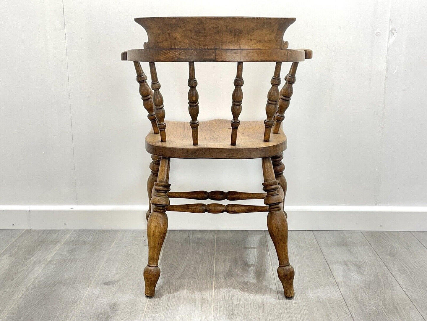 19th Century, Light Elm Smokers Chair