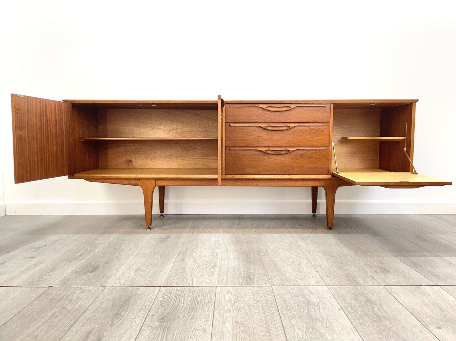 Jentique, Mid Century Teak Long Sideboard