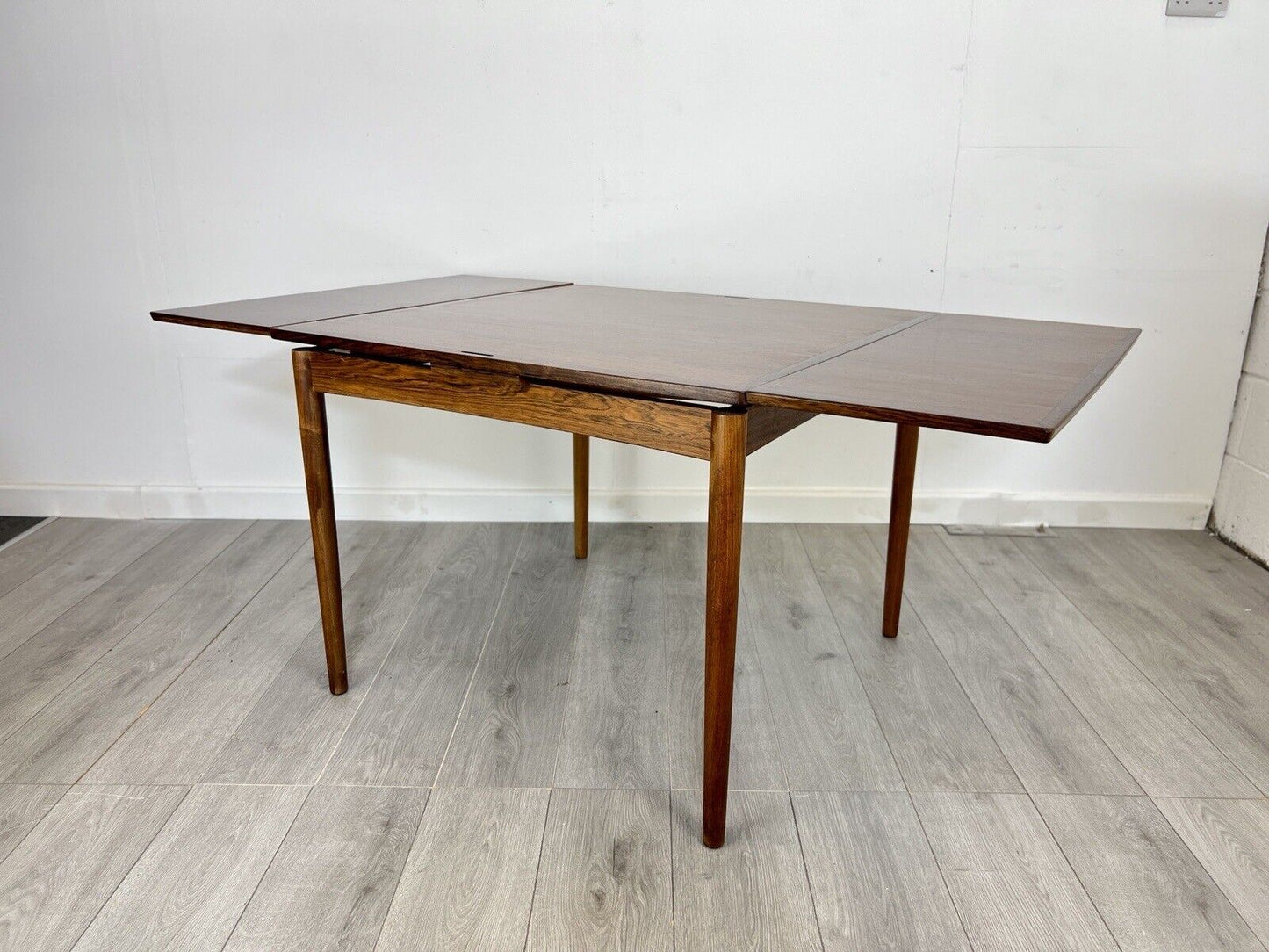 Poul Hundevad, Mid Century Reversible Rosewood Dining Table and Card Table