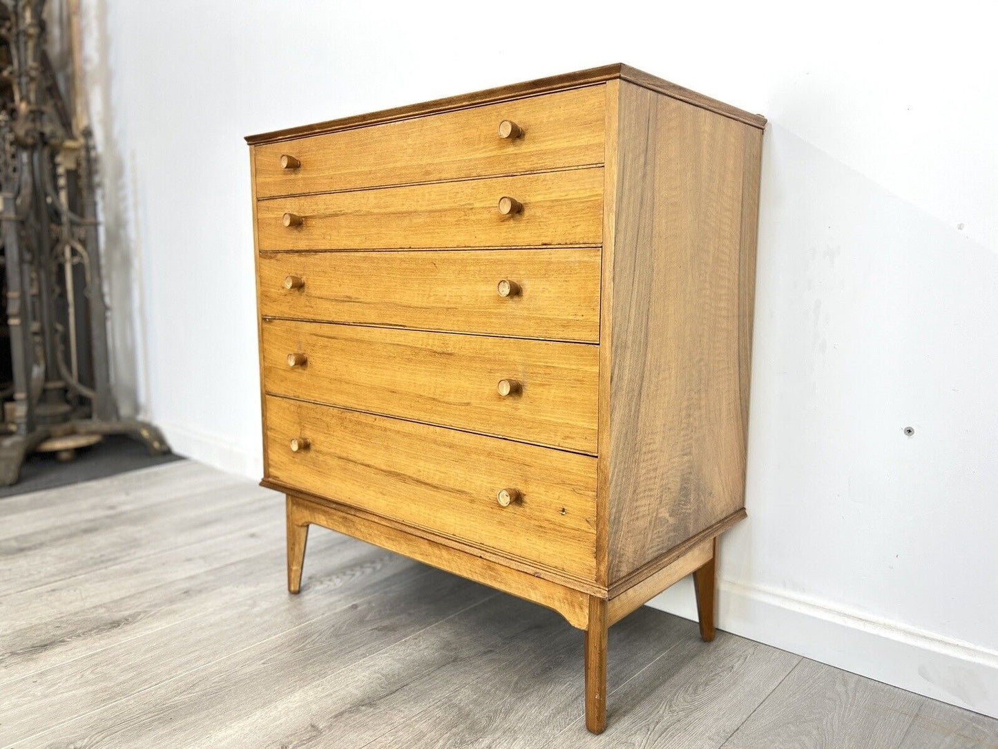 Alfred Cox, Vintage Walnut Chest of Drawers