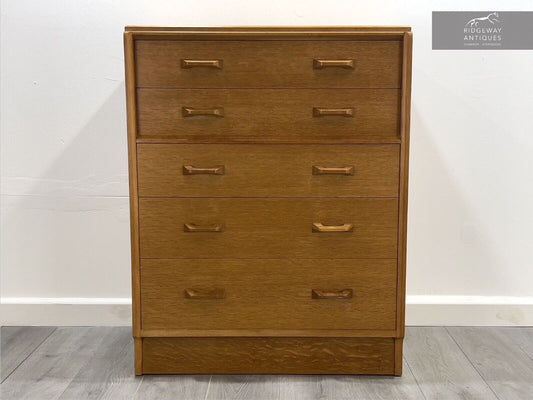 G Plan / E Gomme Brandon, Mid Century 5 Drawer Chest of Drawers