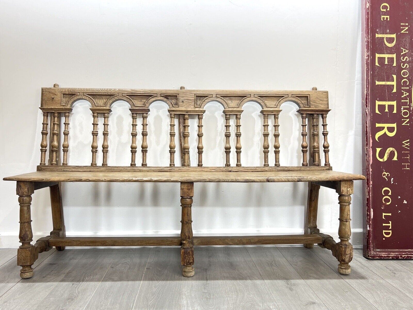 Early 18th Century, French Oak Gothic Bench