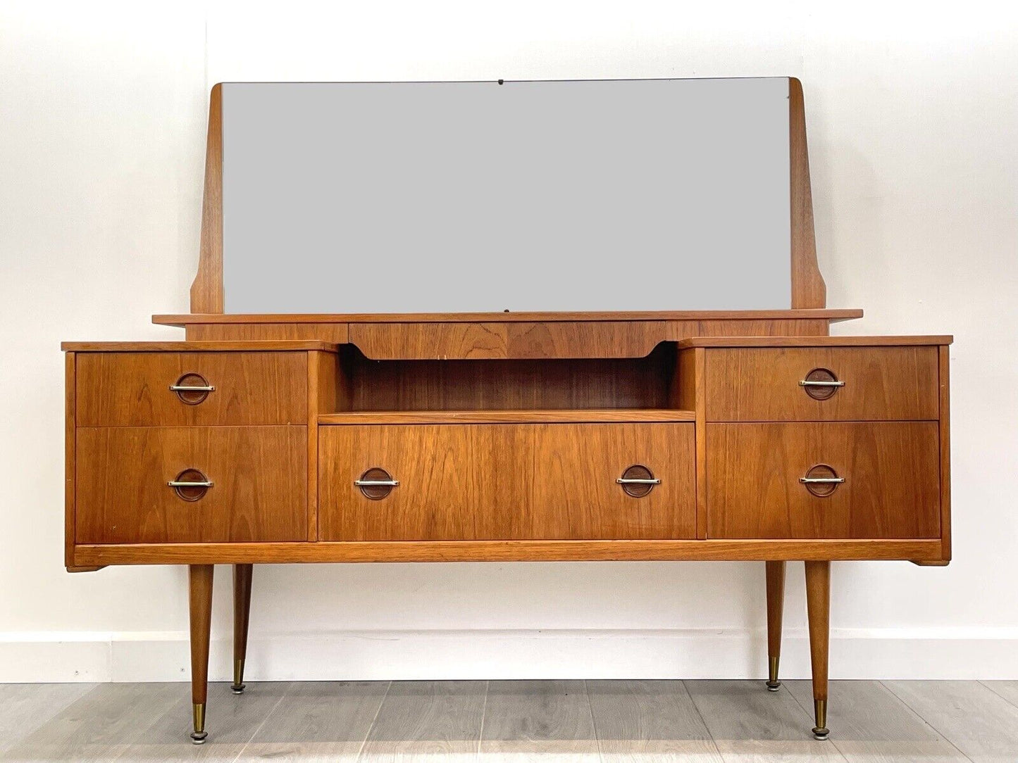 Vintage Teak Dressing Table in the Danish Manner