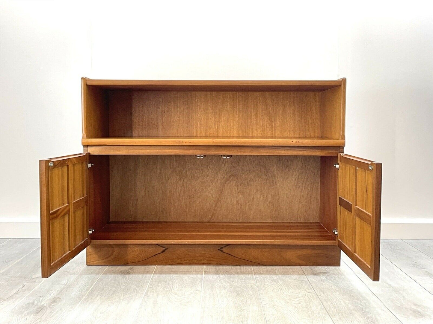 Nathan / Parker Knoll Squares, Mid Century Teak Compact Sideboard / Cupboard