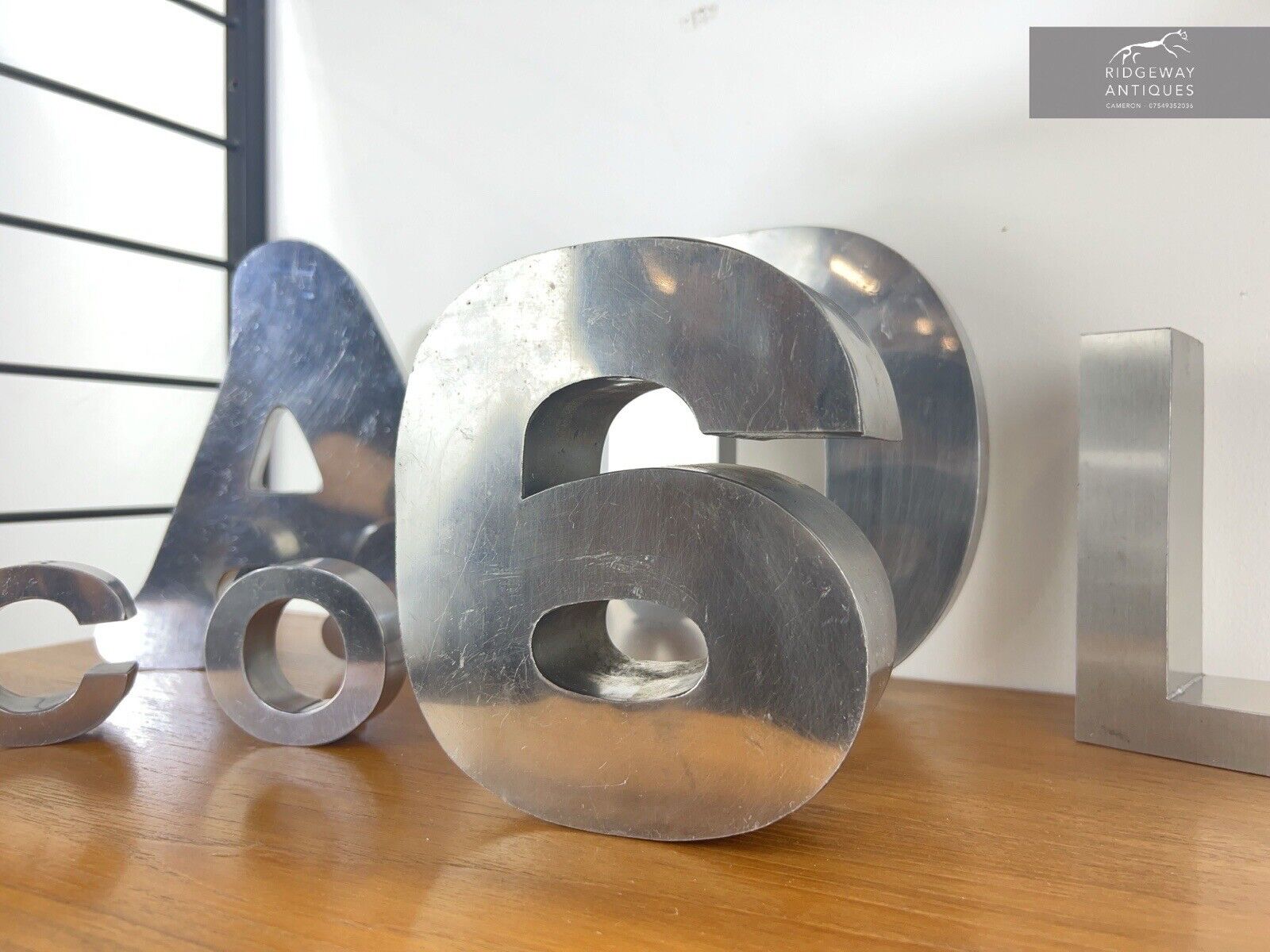 Chrome Plated, 3D Sign / Advertising Numbers - Number “6” – Hus & Home