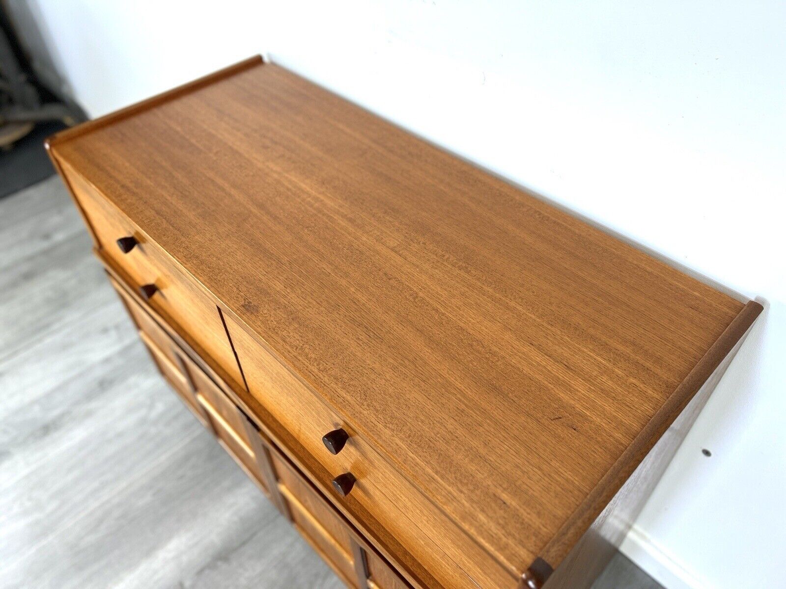 Nathan / Parker Knoll Squares, Mid Century Teak Compact Sideboard / Cupboard