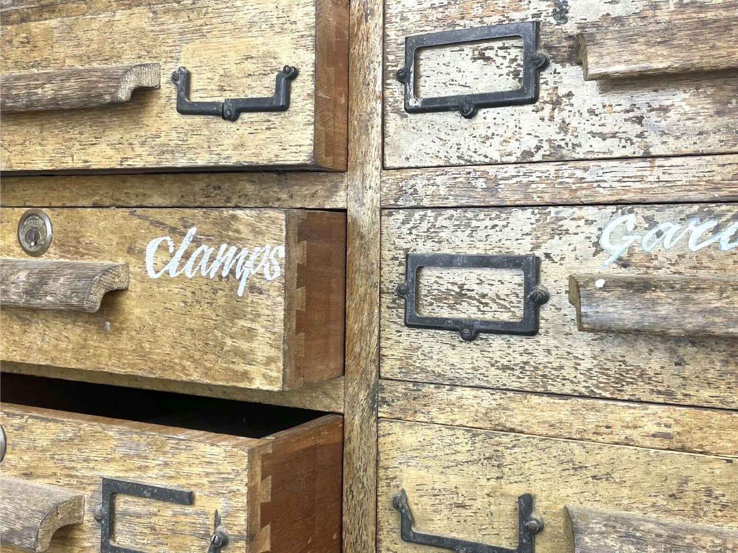 Mid 20th Century, Industrial Oak Chest of Drawers