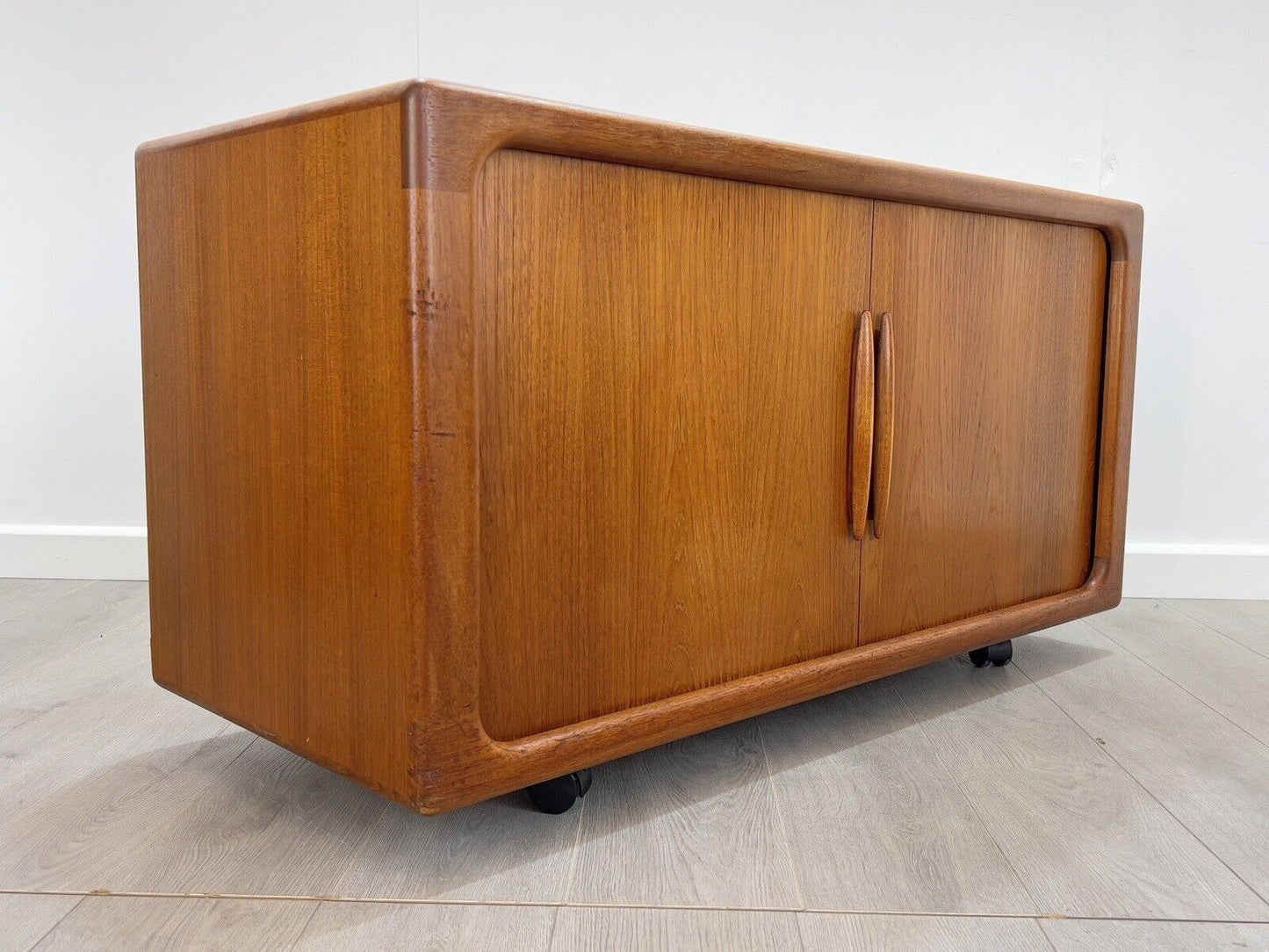 Drylund, Mid Century Teak Tambour Sideboard / Record Cabinet