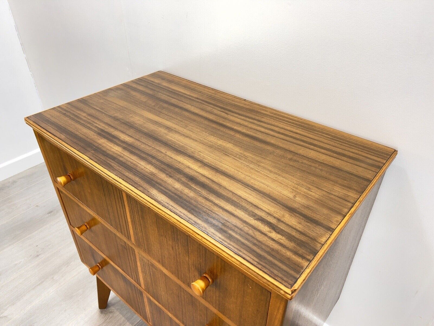 Morris of Glasgow Cumbrae Range, Mid Century Zebra Chest of 3 Drawers