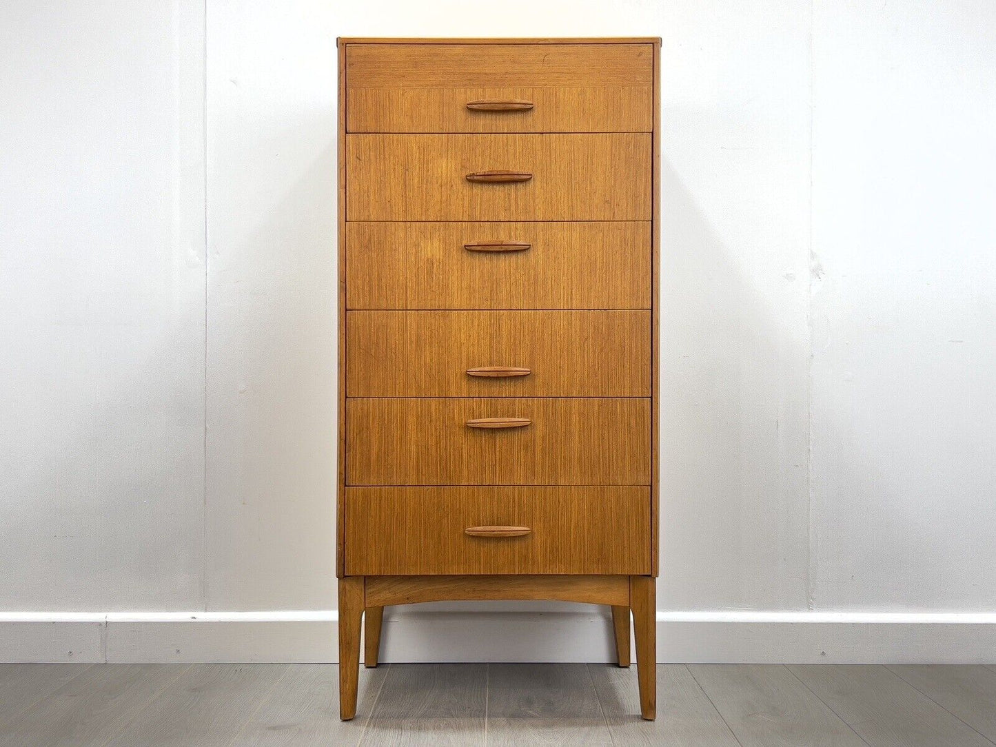 Remploy, Mid Century 6 Drawer Tallboy / Chest of Drawers