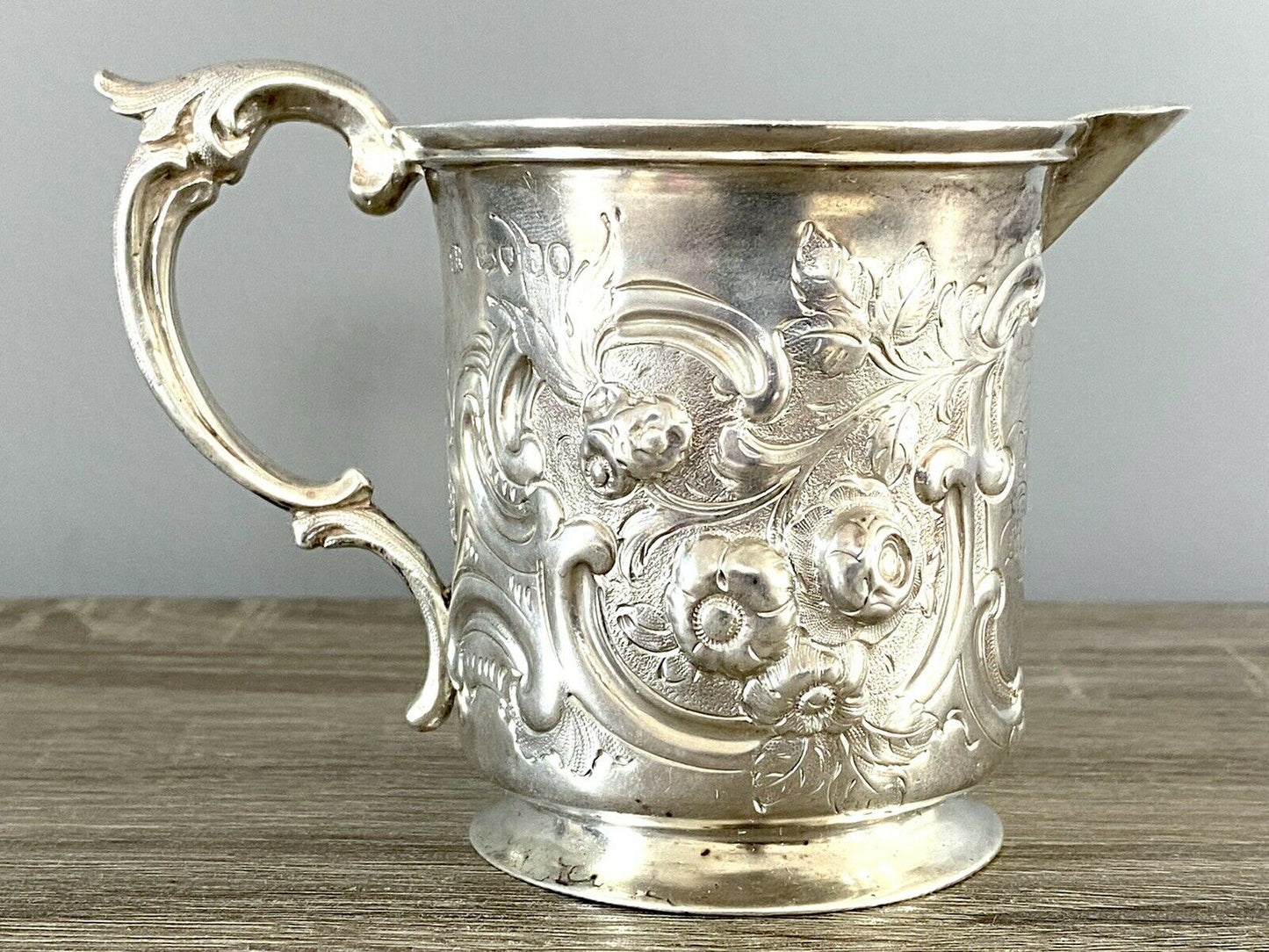 Adpated Silver Cream Jug By H J Lias & Son, London 1861