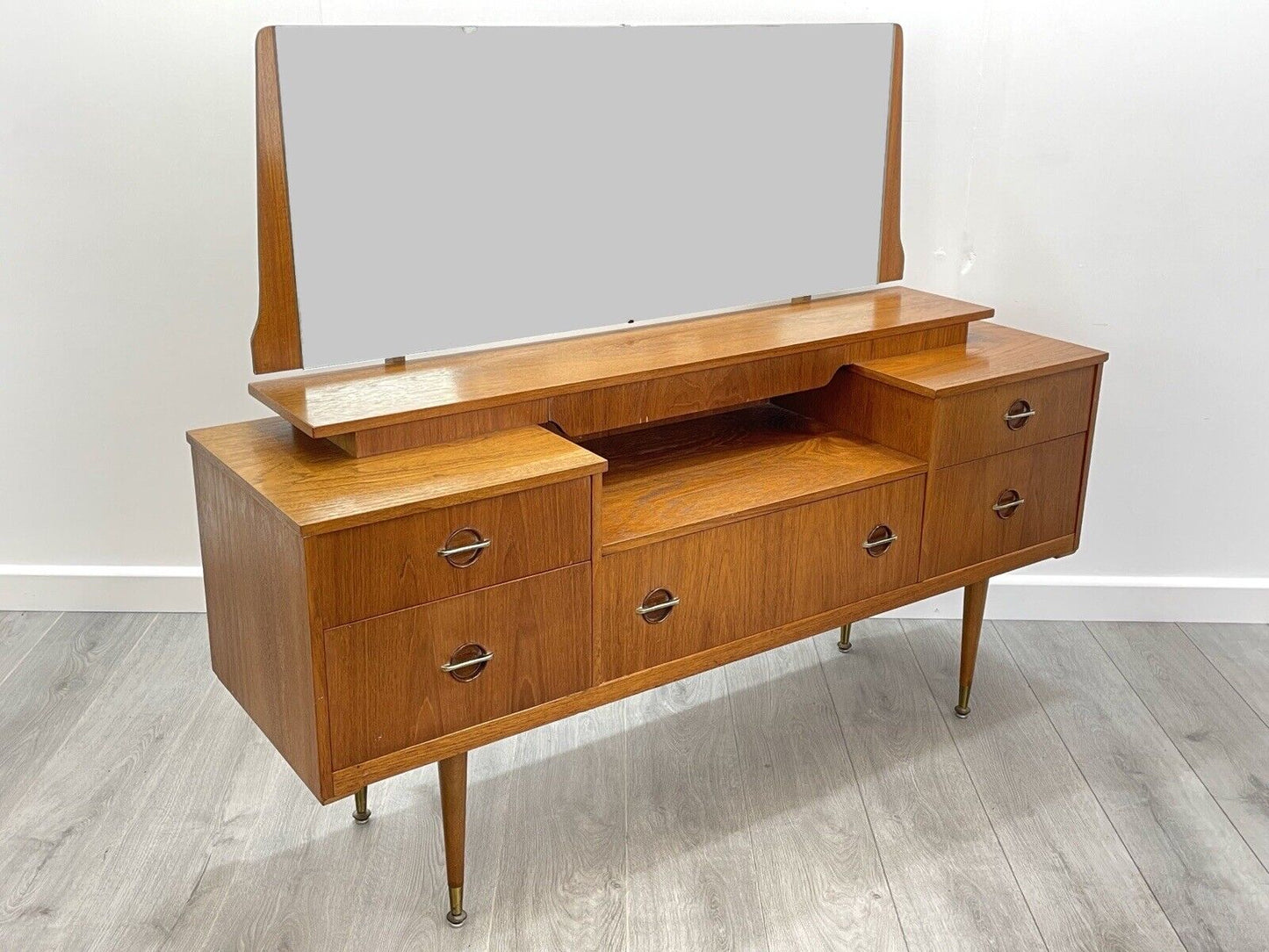 Vintage Teak Dressing Table in the Danish Manner