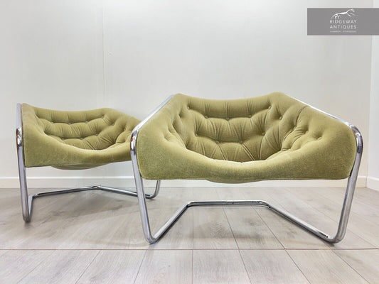 Pair of Boxer Lounge Chairs By Kwok Hoi Chan for Steiner