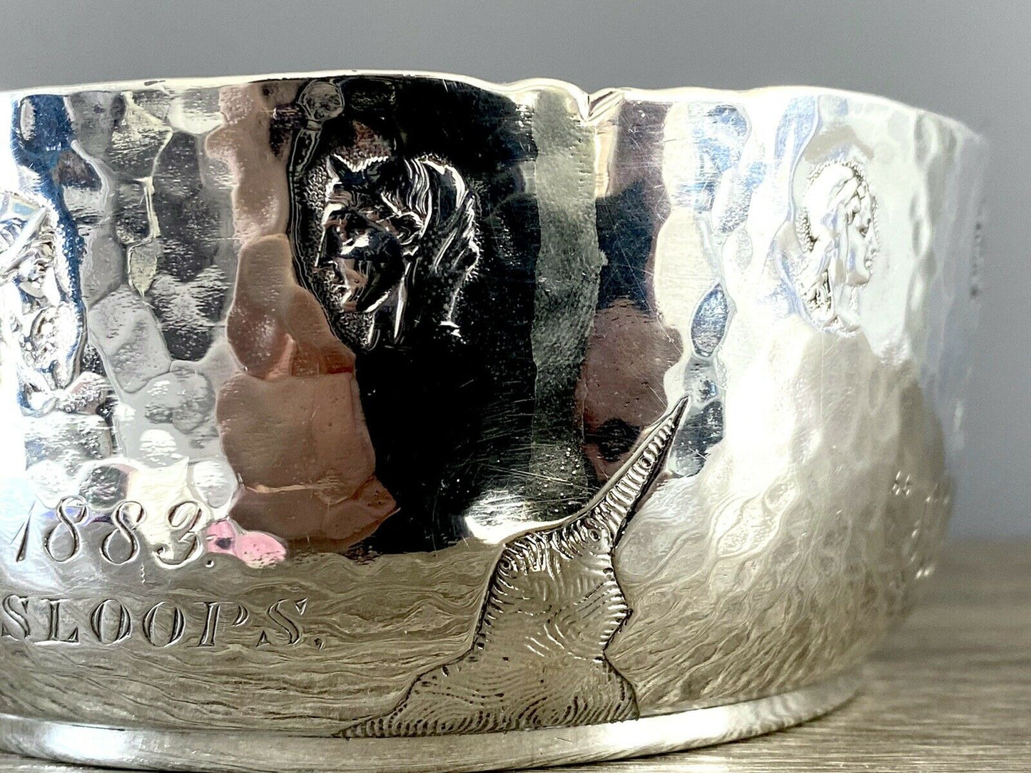 American Sterling Silver Greek Mythology Style Bowl By George W Shiebler & Co.