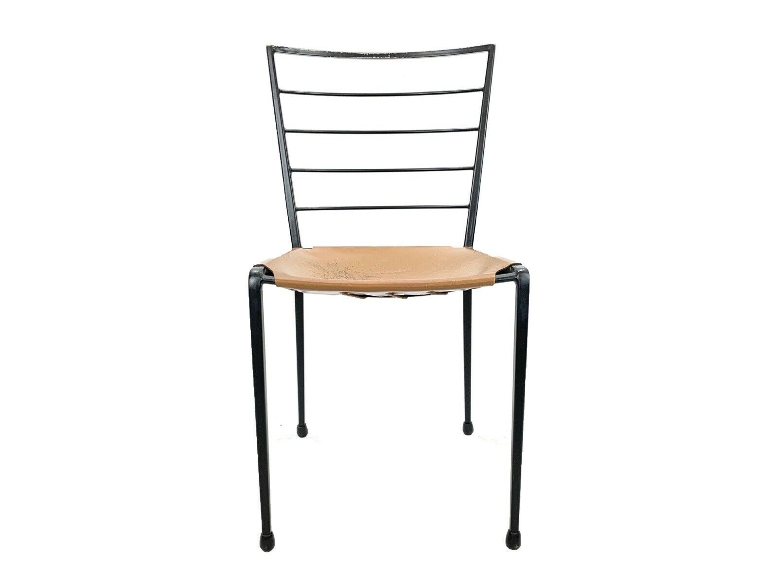 Mid Century Modern, Ladderax Steel & Leather Chair