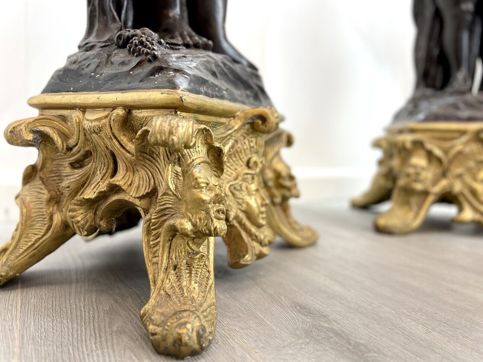 After Joseph d'Asté, Pair of Napoleon III Style, Gilt Bronze Jardinières