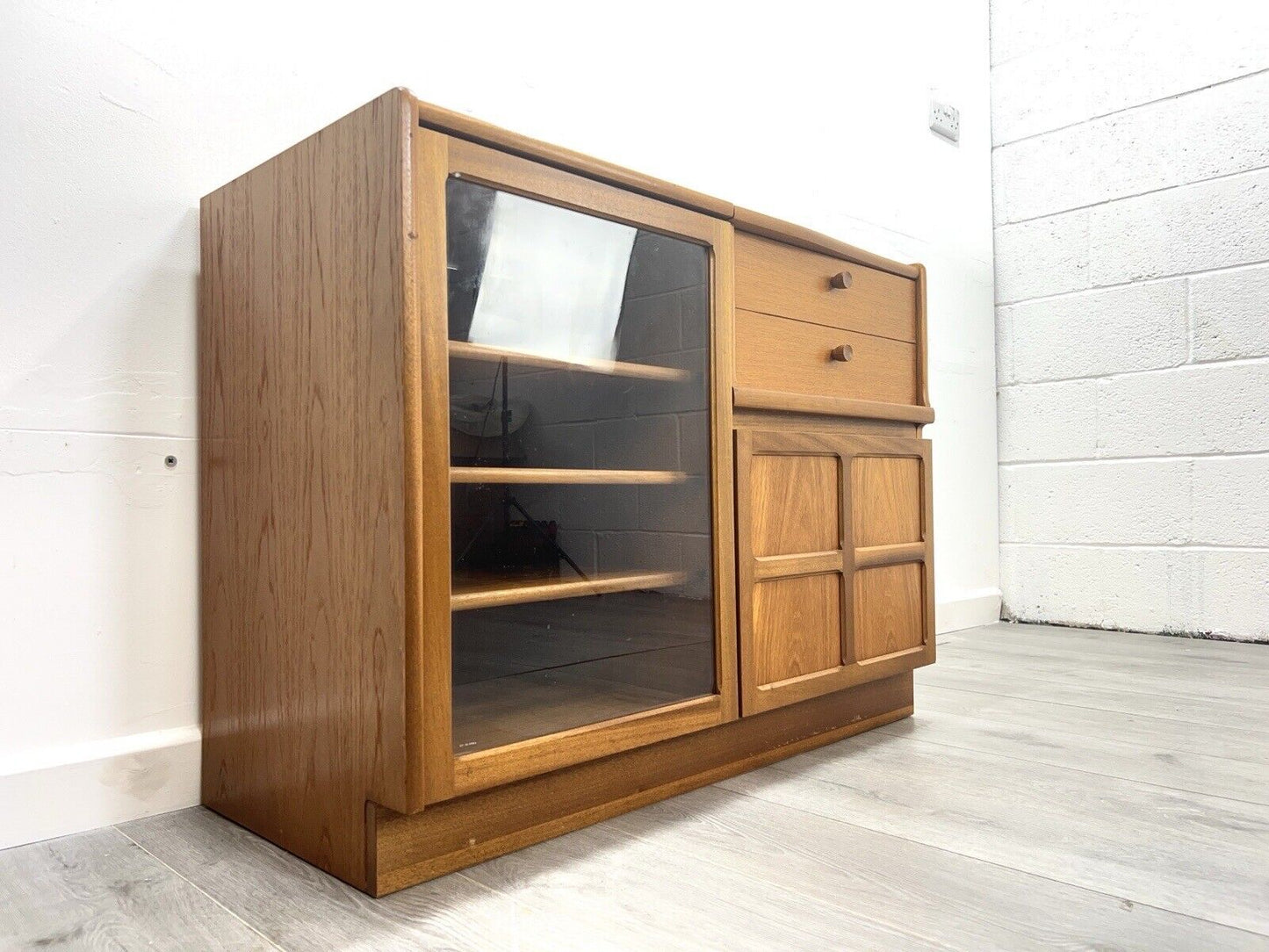 Nathan Squares, Mid Century Teak Hi-Fi Cabinet