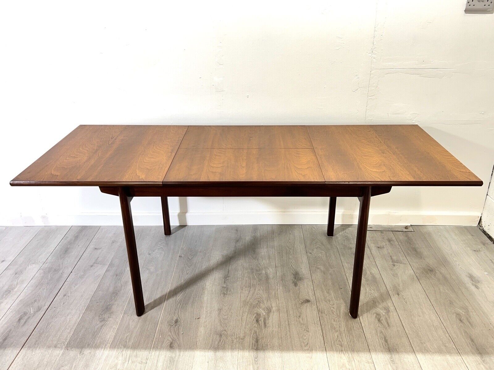 White & Newton, Mid Century Teak Extending Dining Table and 4 Dining Chairs