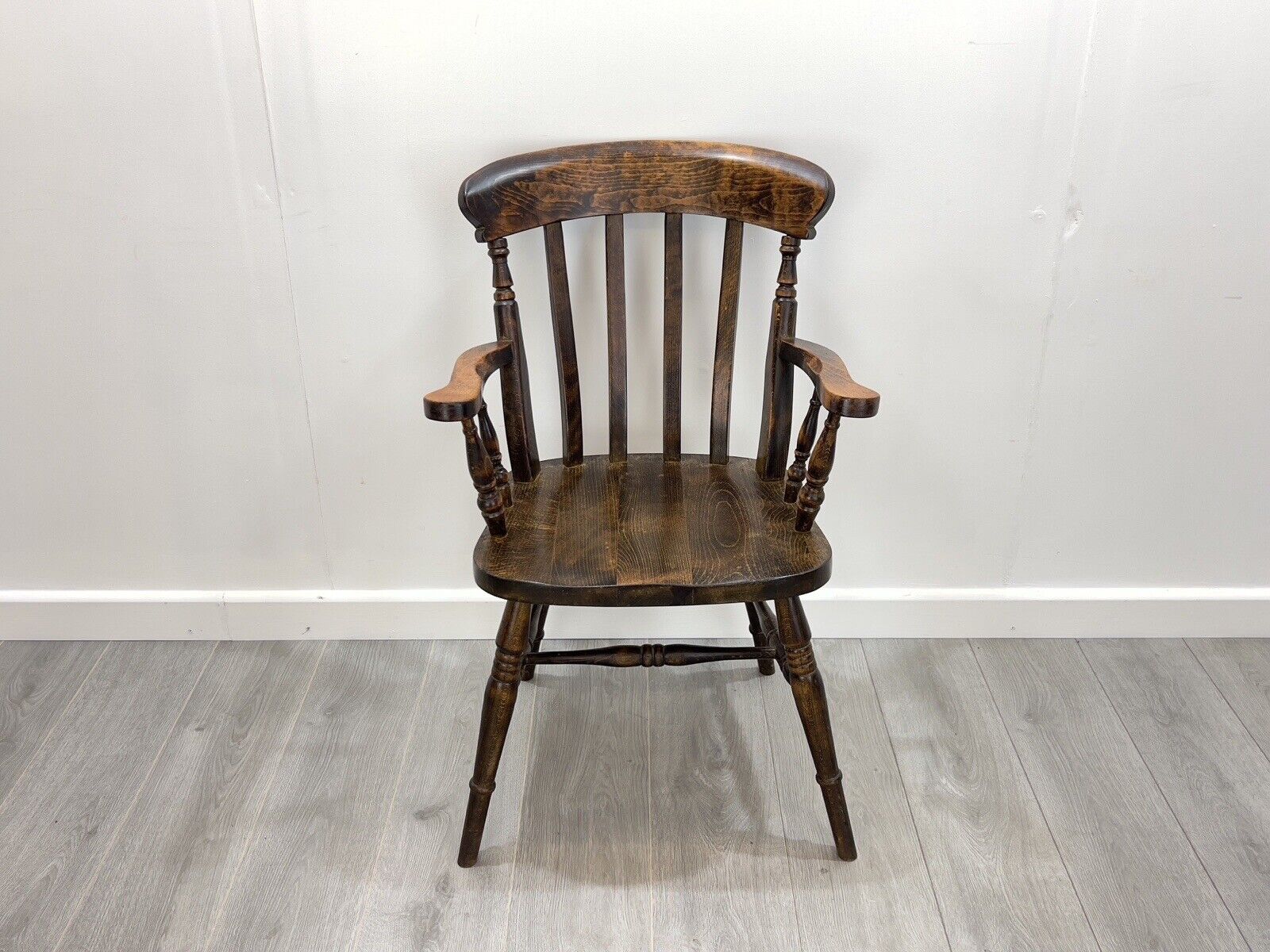19th Century, Dark Beech Smokers Chair