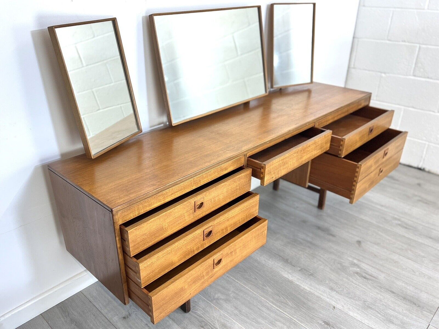 Alfred Cox, Vintage Walnut Dressing Table