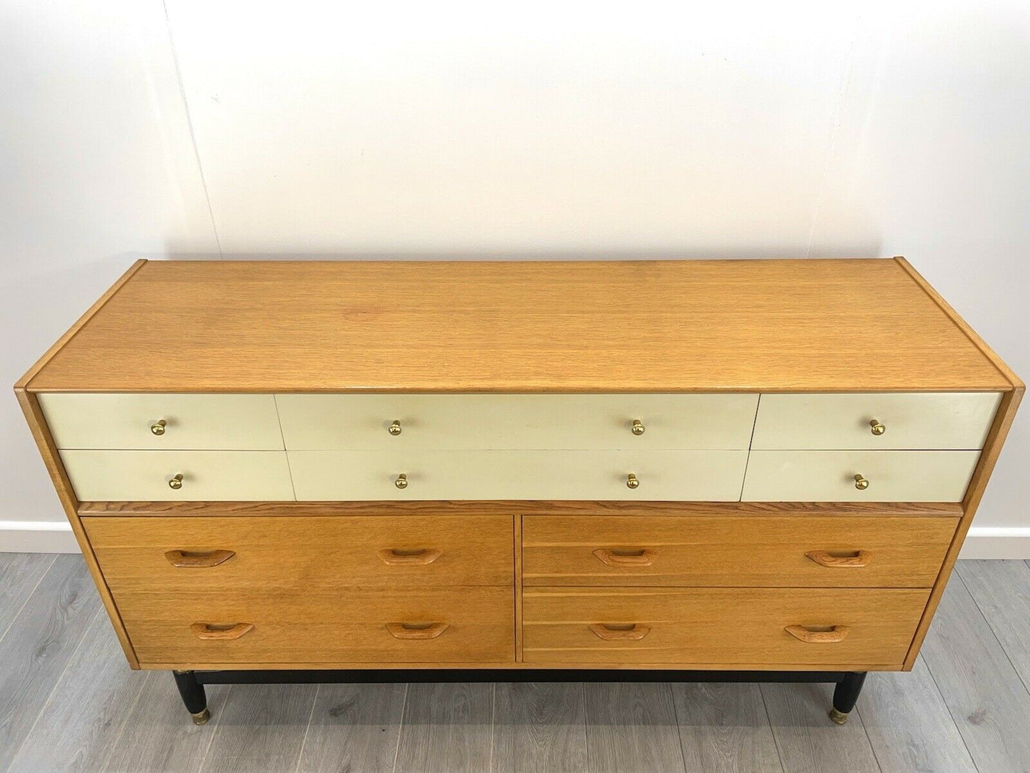 G Plan / E Gomme, MCM White China Sideboard / Chest of Drawers