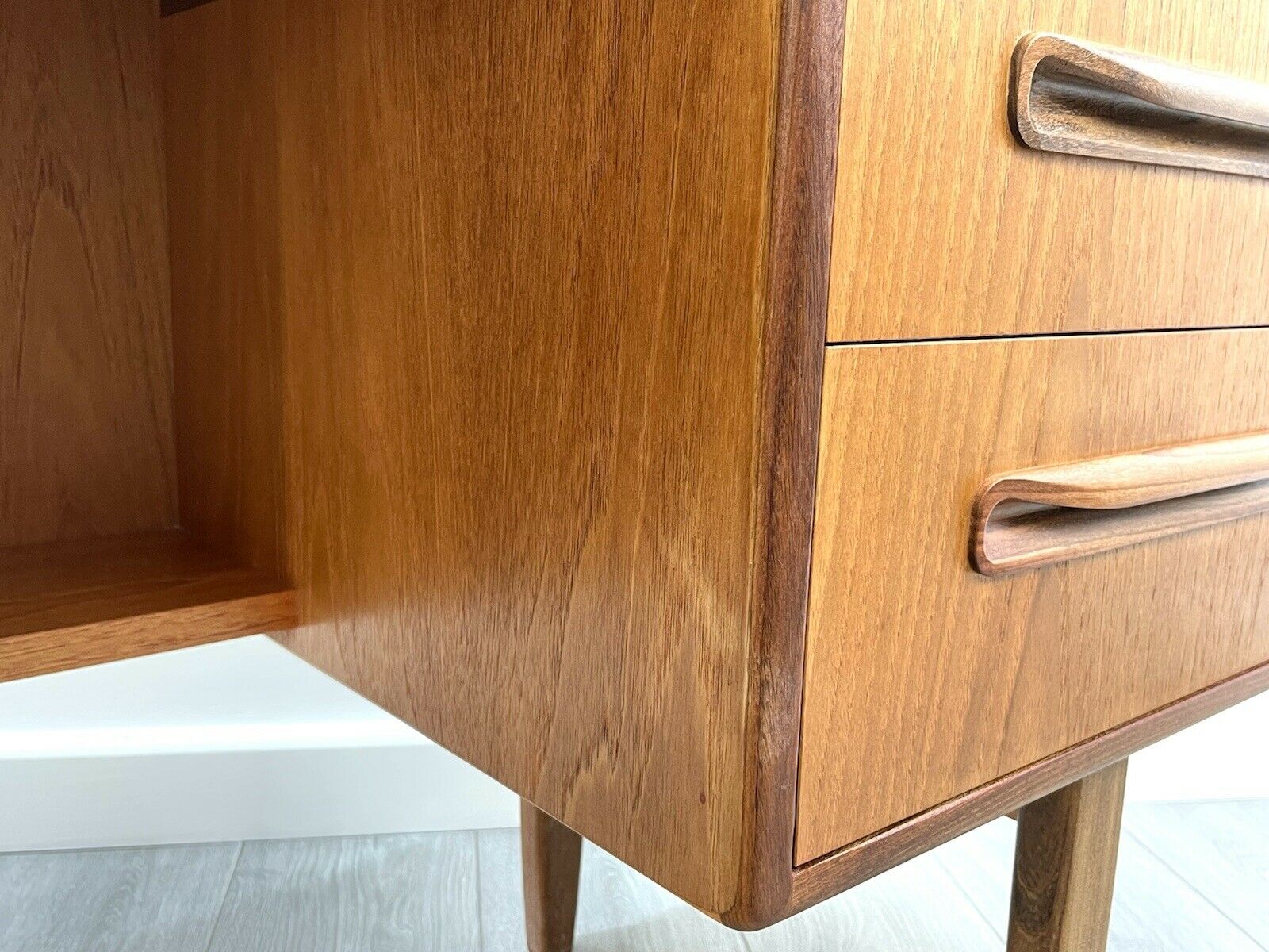 G Plan Fresco, Mid-Century Modern, Teak Desk - V. B. Wilkins