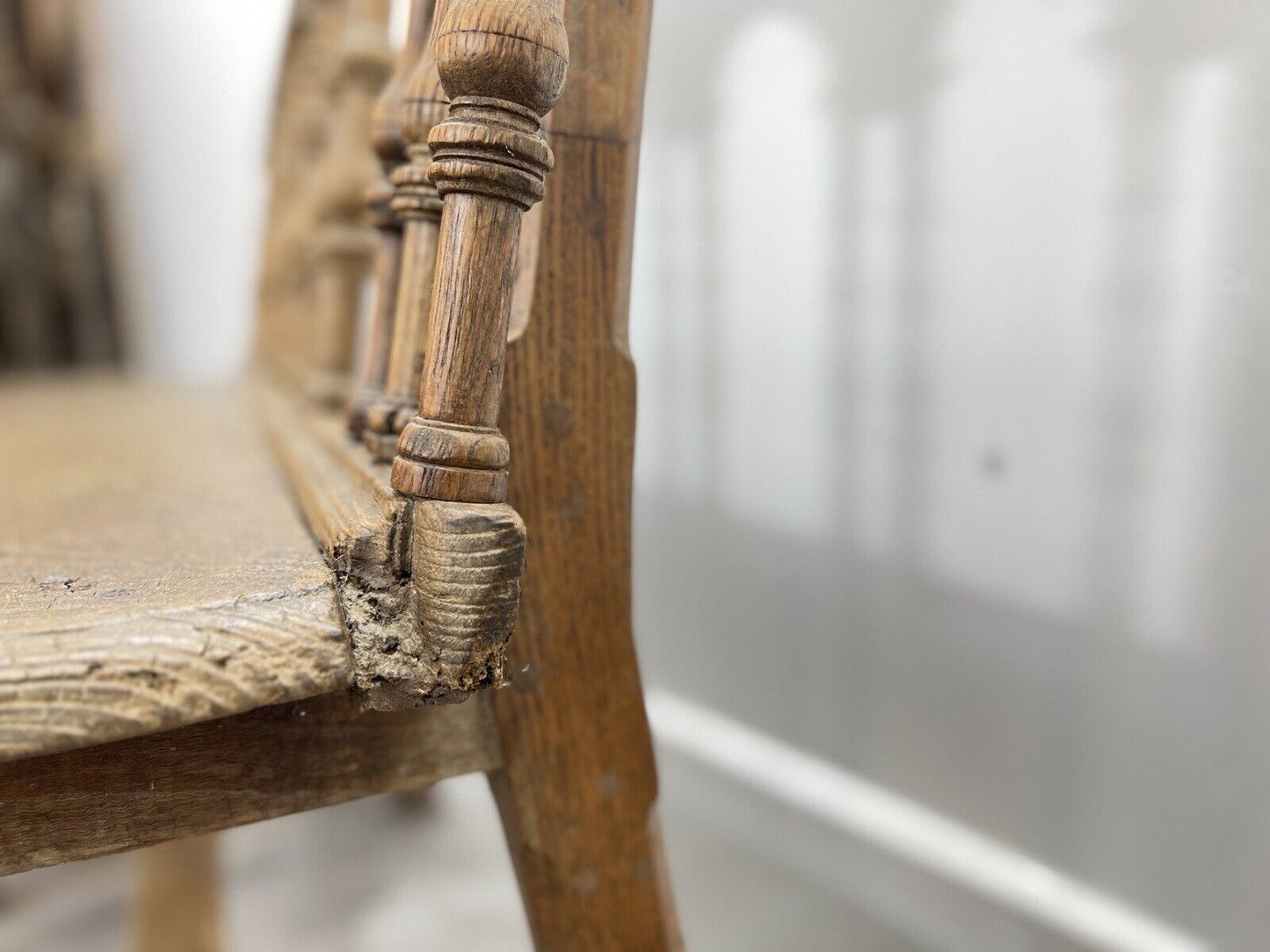 Early 18th Century, French Oak Gothic Bench