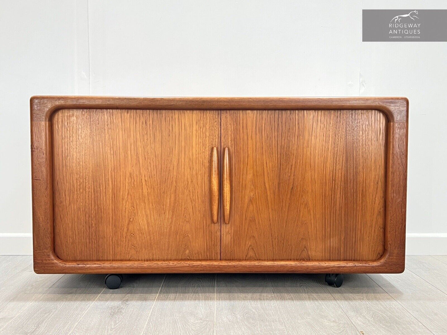 Drylund, Mid Century Teak Tambour Sideboard / Record Cabinet