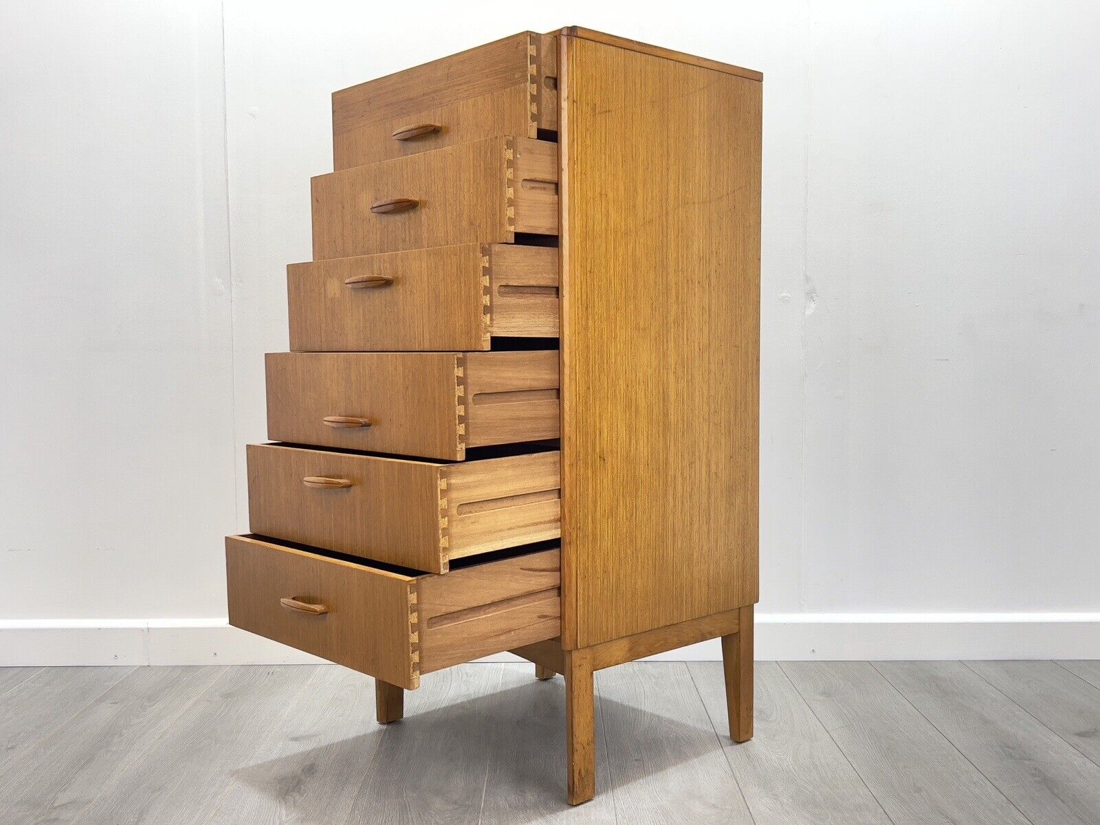 Remploy, Mid Century 6 Drawer Tallboy / Chest of Drawers