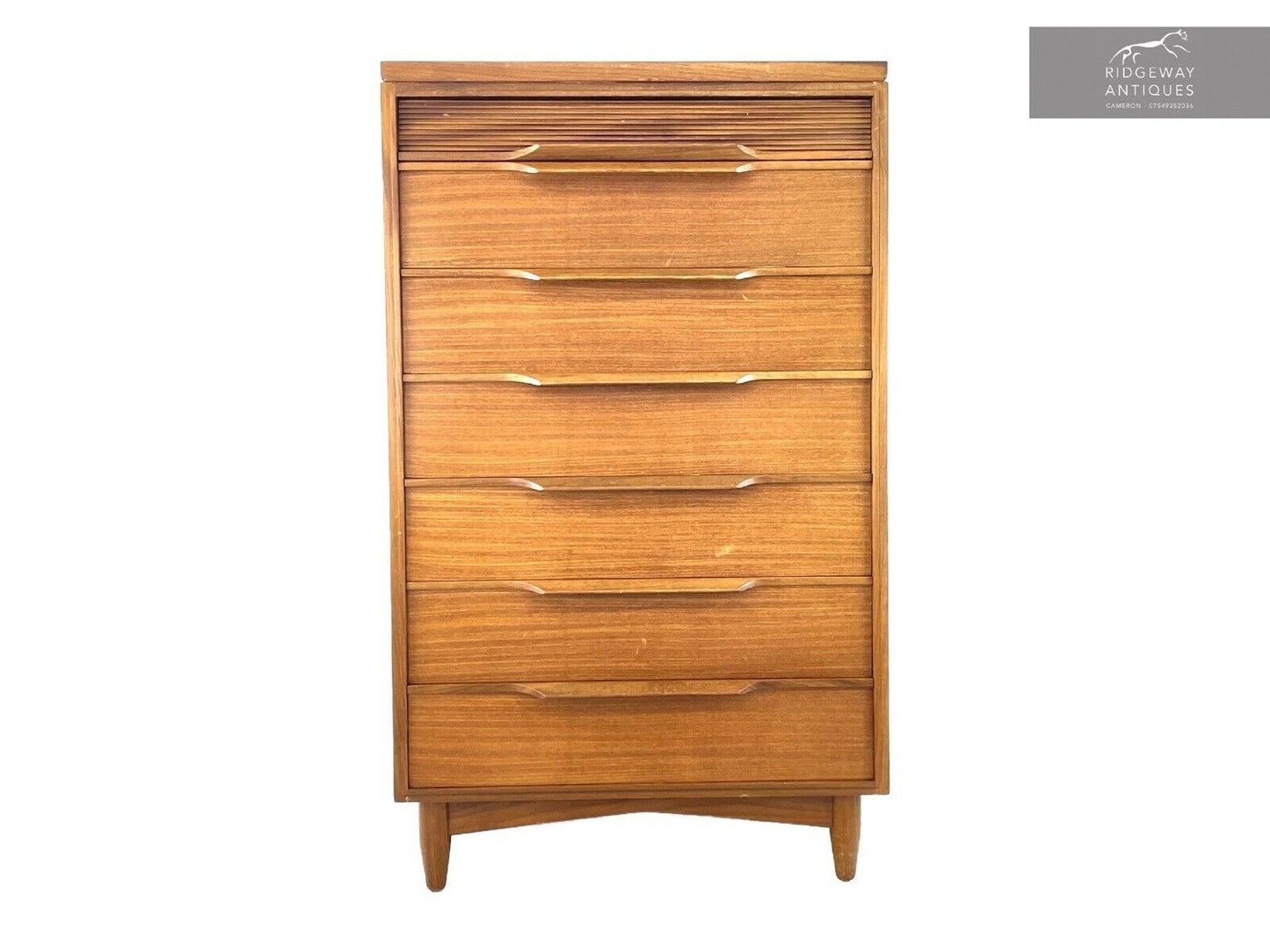 White & Newton, MCM / Retro Teak Tallboy / Chest Of Drawers (7 Drawer)