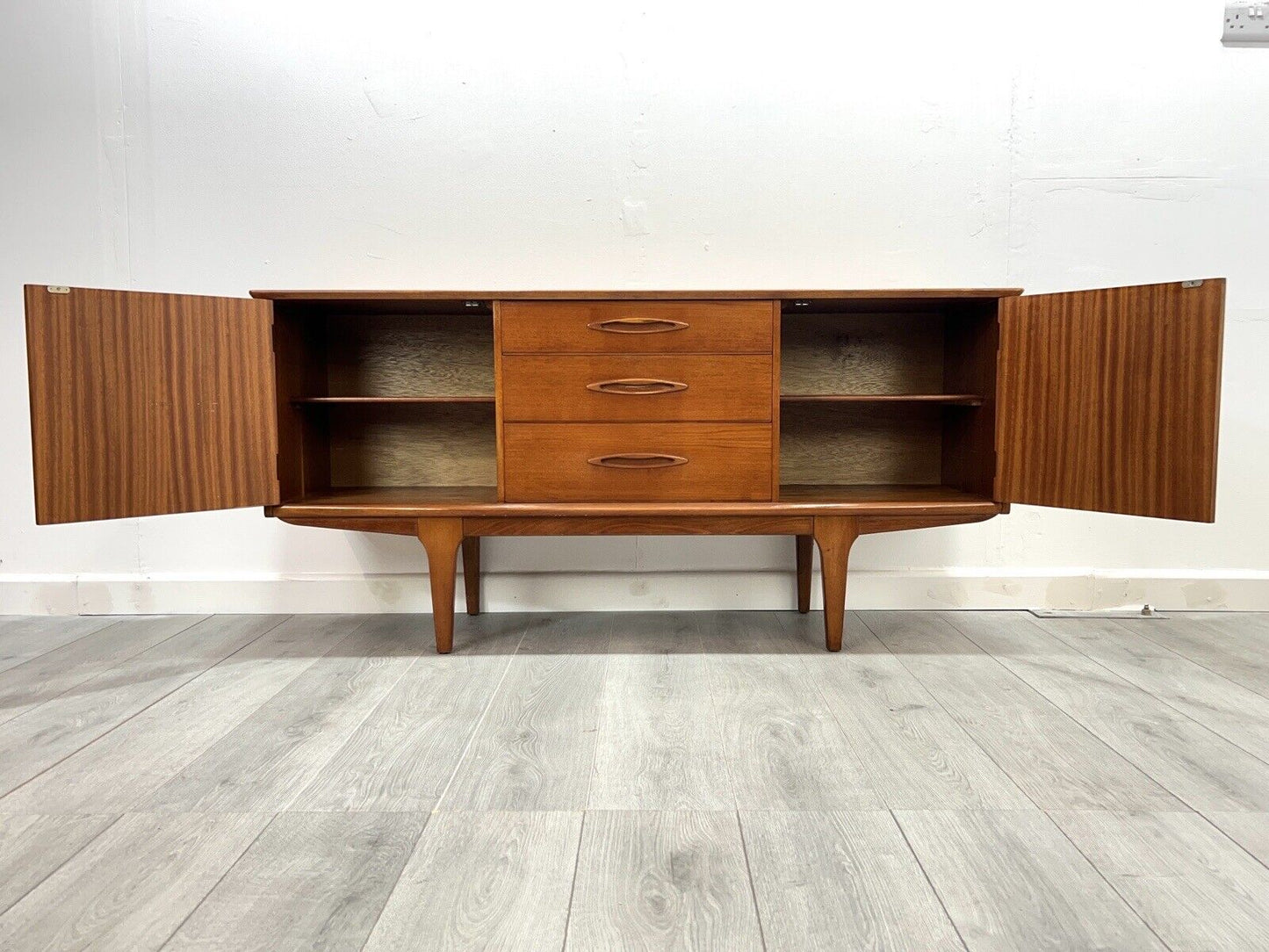 Jentique, Mid Century Teak Compact Sideboard / Credenza