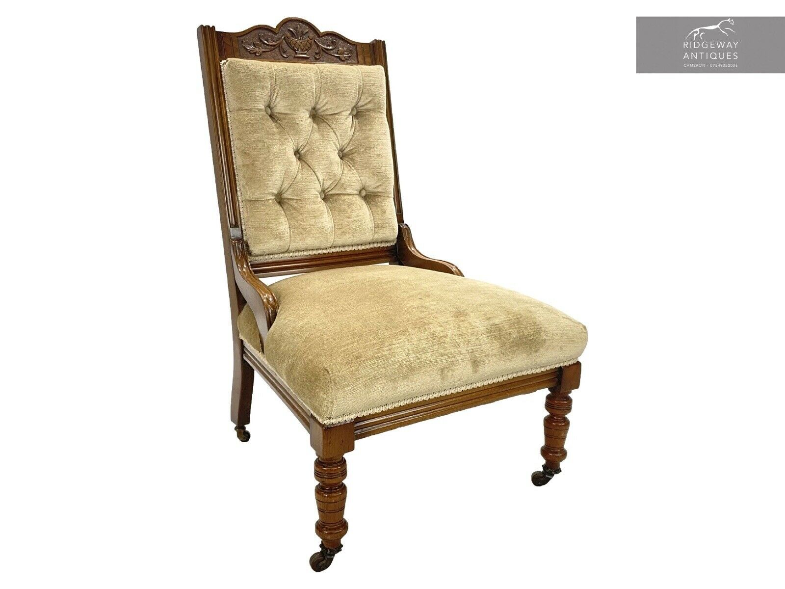 Victorian Mahogany Nursing Chair