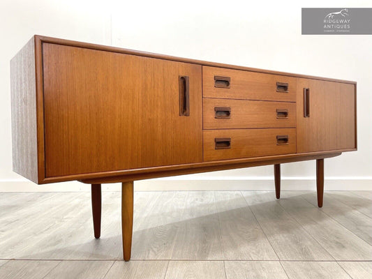 A Vintage Teak, Long Sideboard / Credenza