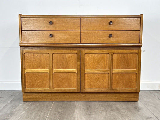 Nathan / Parker Knoll Squares, Mid Century Teak Compact Sideboard / Cupboard