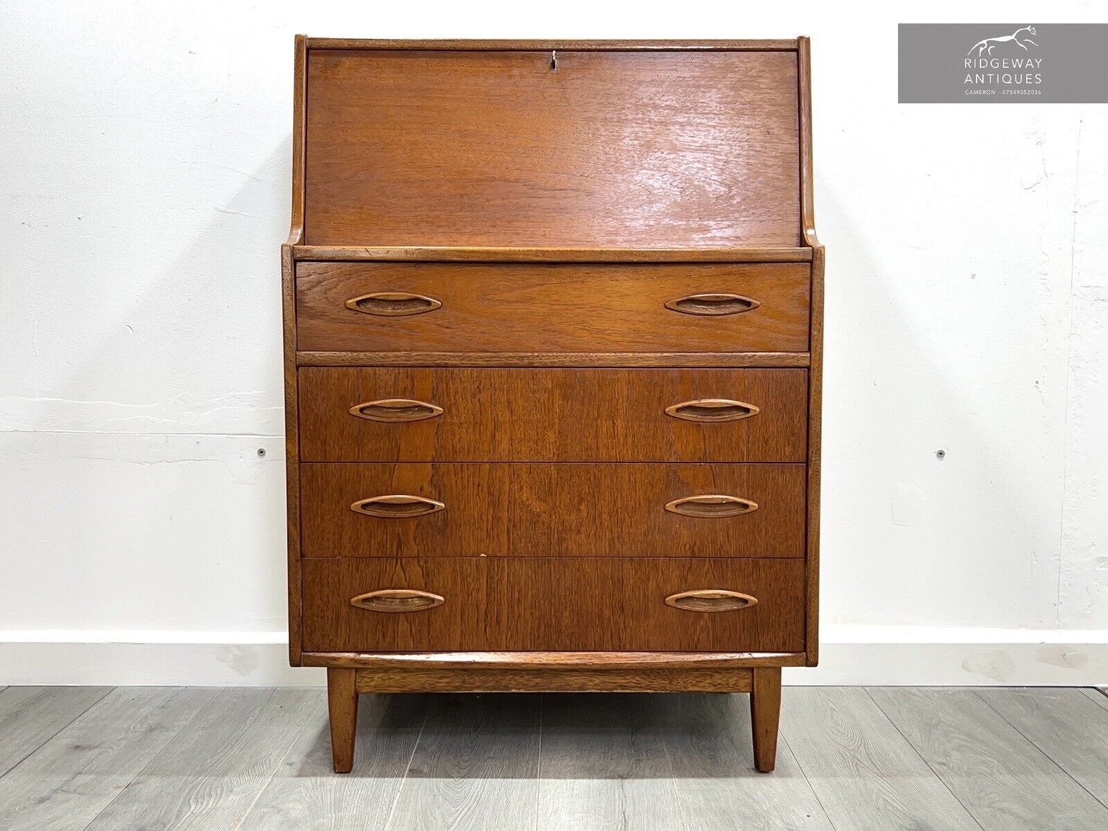 Jentique, Mid Century Teak Bureau