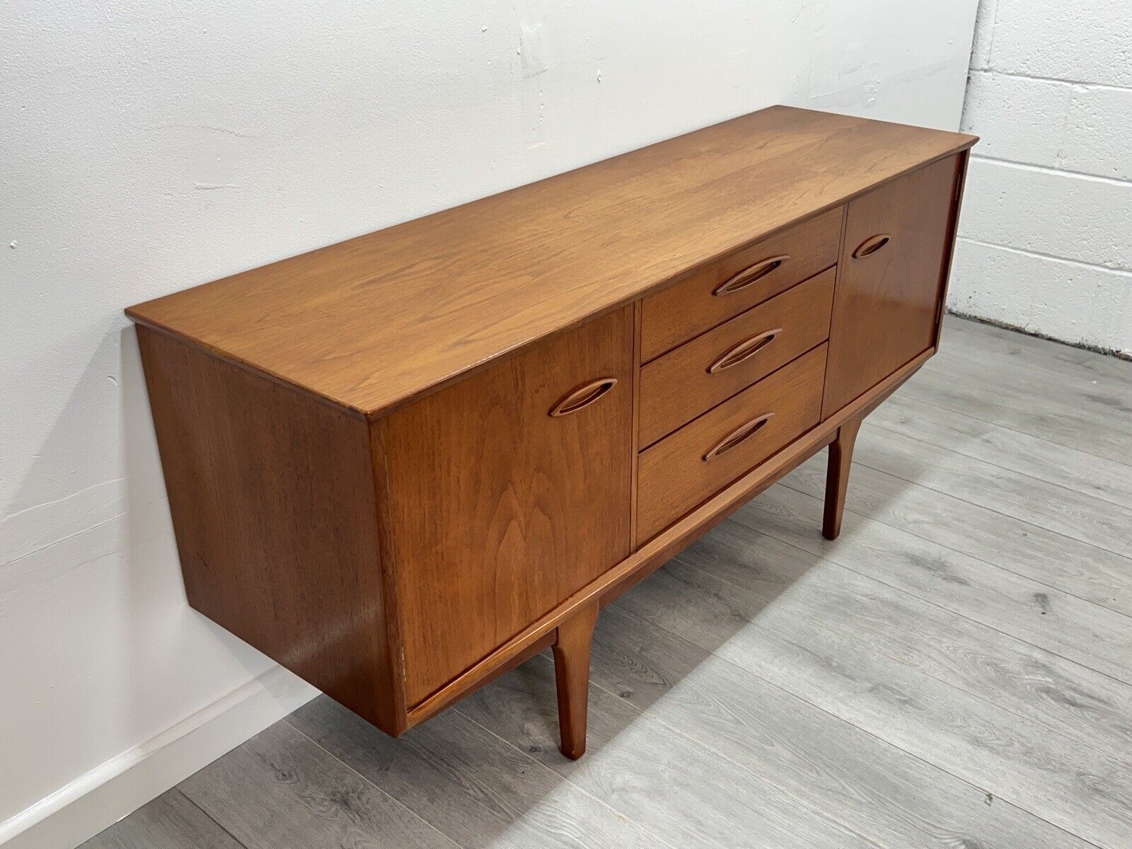 Jentique, Mid Century Teak Compact Sideboard / Credenza